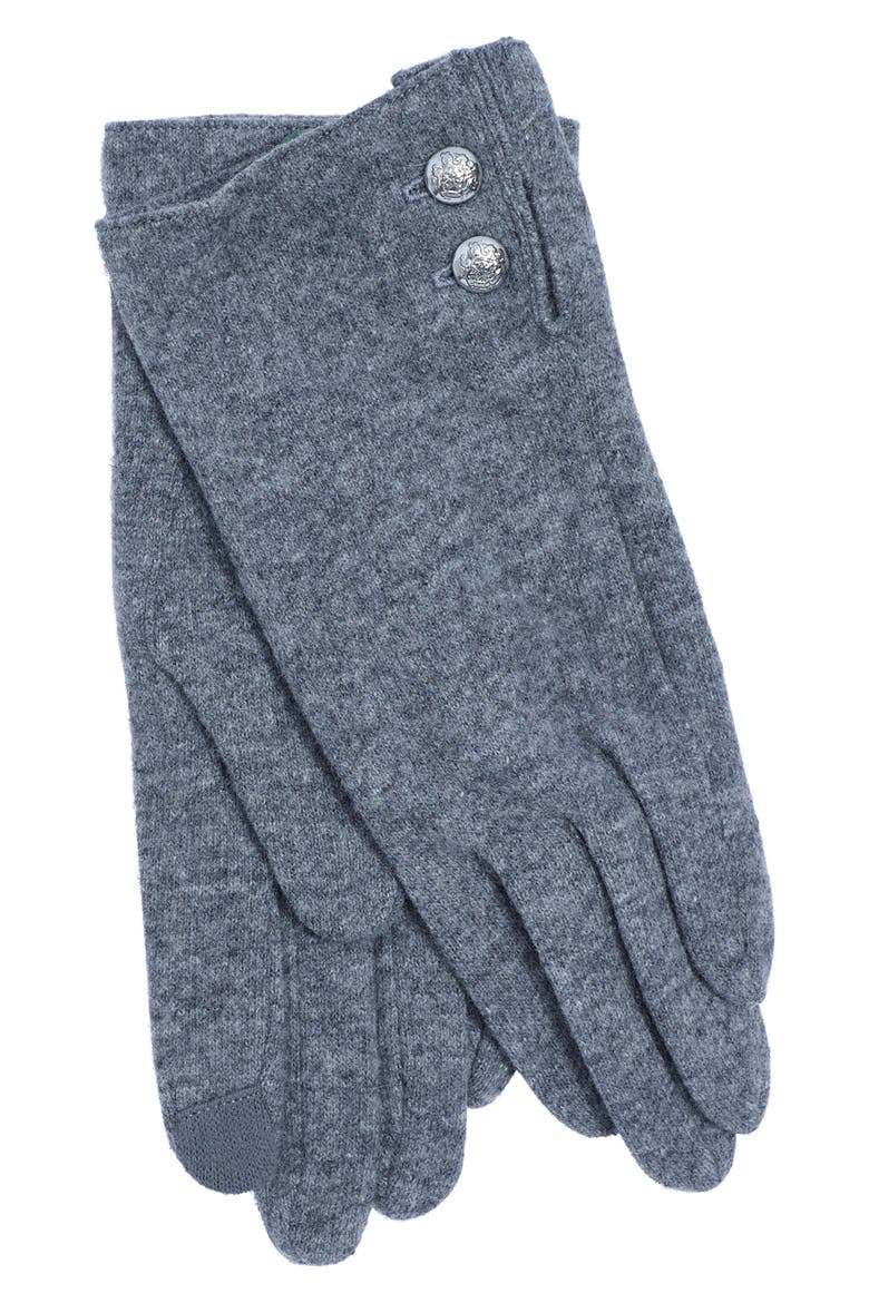 Wool & Cashmere Blend Gloves, Main, color, GREY HEATHER