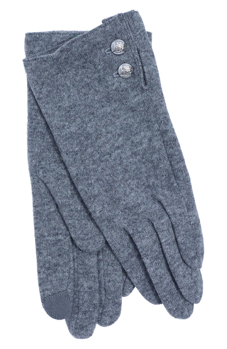 Lauren Ralph Lauren Wool & Cashmere Blend Gloves, Main, color, Grey Heather