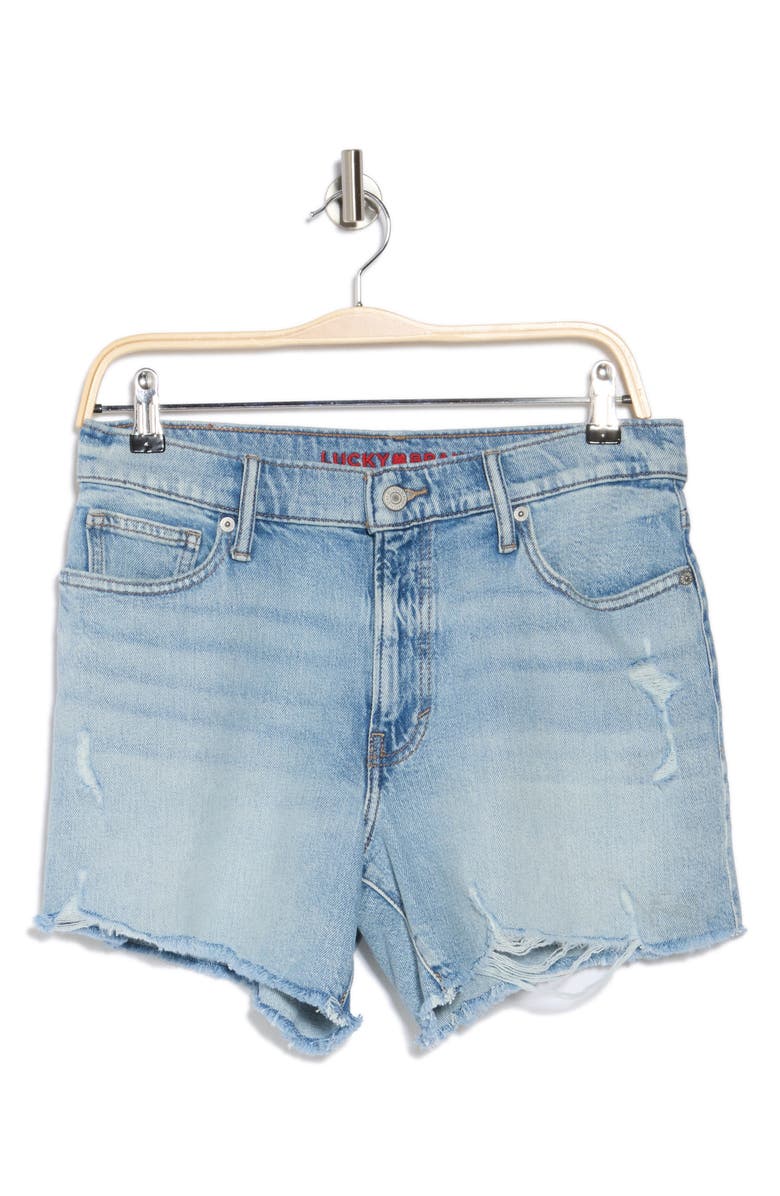 Lucky Brand '90s Midi Denim Shorts, Alternate, color, Summer Nights - Dest