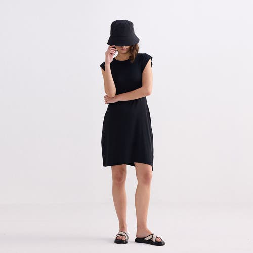 Reistor Muscle Tee Short Dress In Black