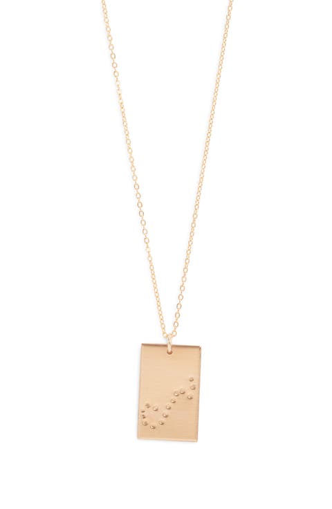 Zodiac Constellation Pendant Necklace