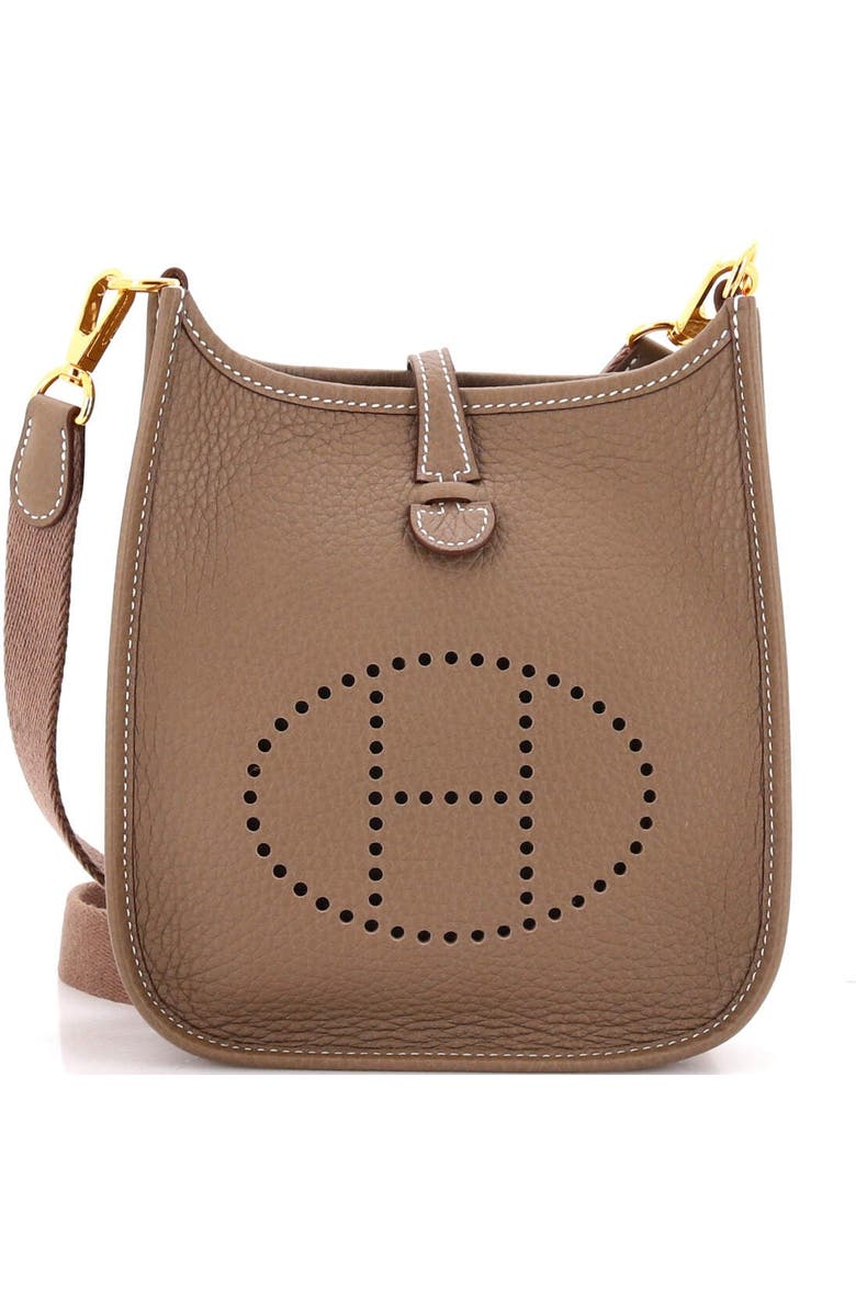 Pre-Owned Hermes Evelyne Bag Gen III Clemence TPM, Main, color, Etoupe