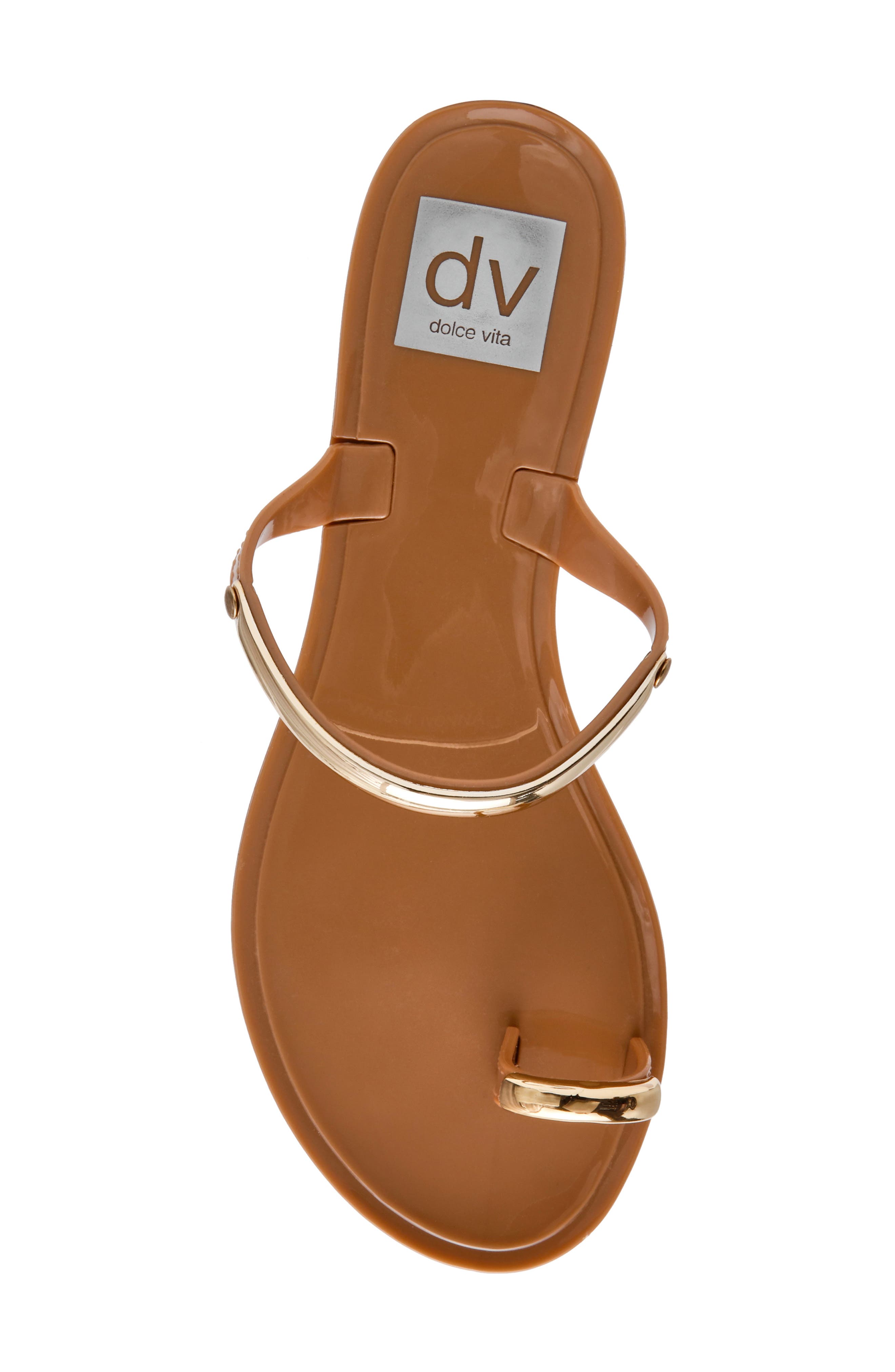 Ivonna Toe Loop Sandal, Alternate, color, TOFFEE
