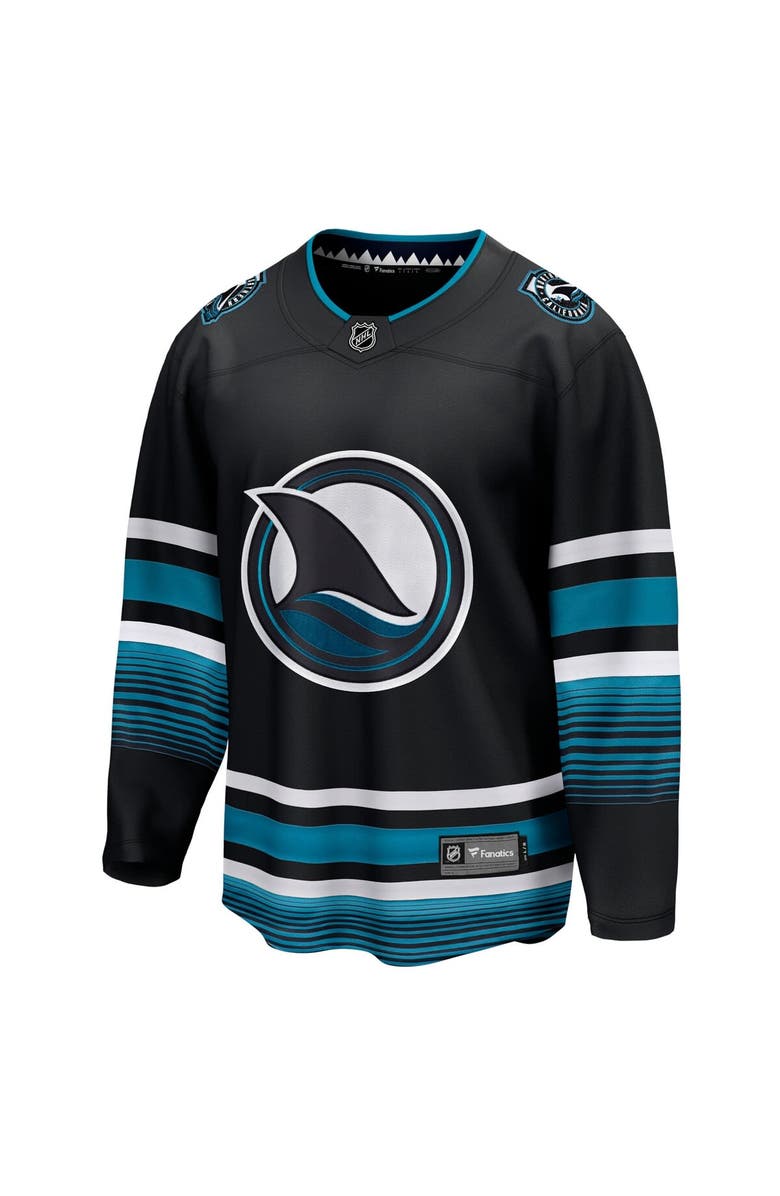 FANATICS Men's Fanatics Branded Black San Jose Sharks Alternate Premier Breakaway Jersey, Alternate, color, Black