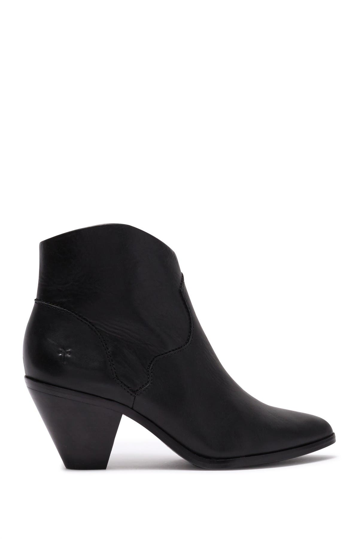 Frye Lila Western Leather Bootie, Alternate, color, 