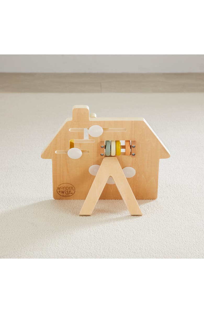 Wonder & Wise by Asweets On the Go Wooden Busy Board, Alternate, color, Multi