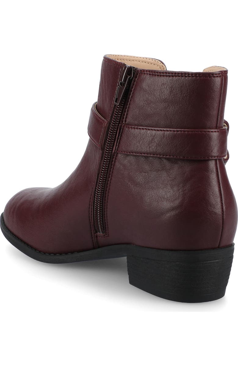 Journee Collection Devina Buckle Boot - Wide Width Available, Alternate, color, Oxblood