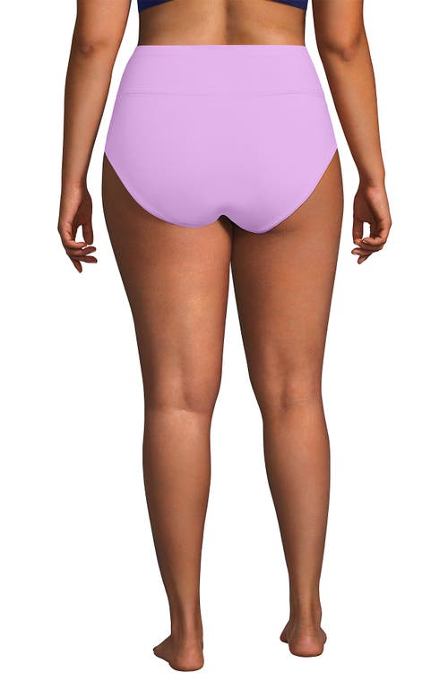 LANDS' END LANDS' END CHLORINE RESISTANT PINCHLESS HIGH WAISTED BIKINI BOTTOMS 
