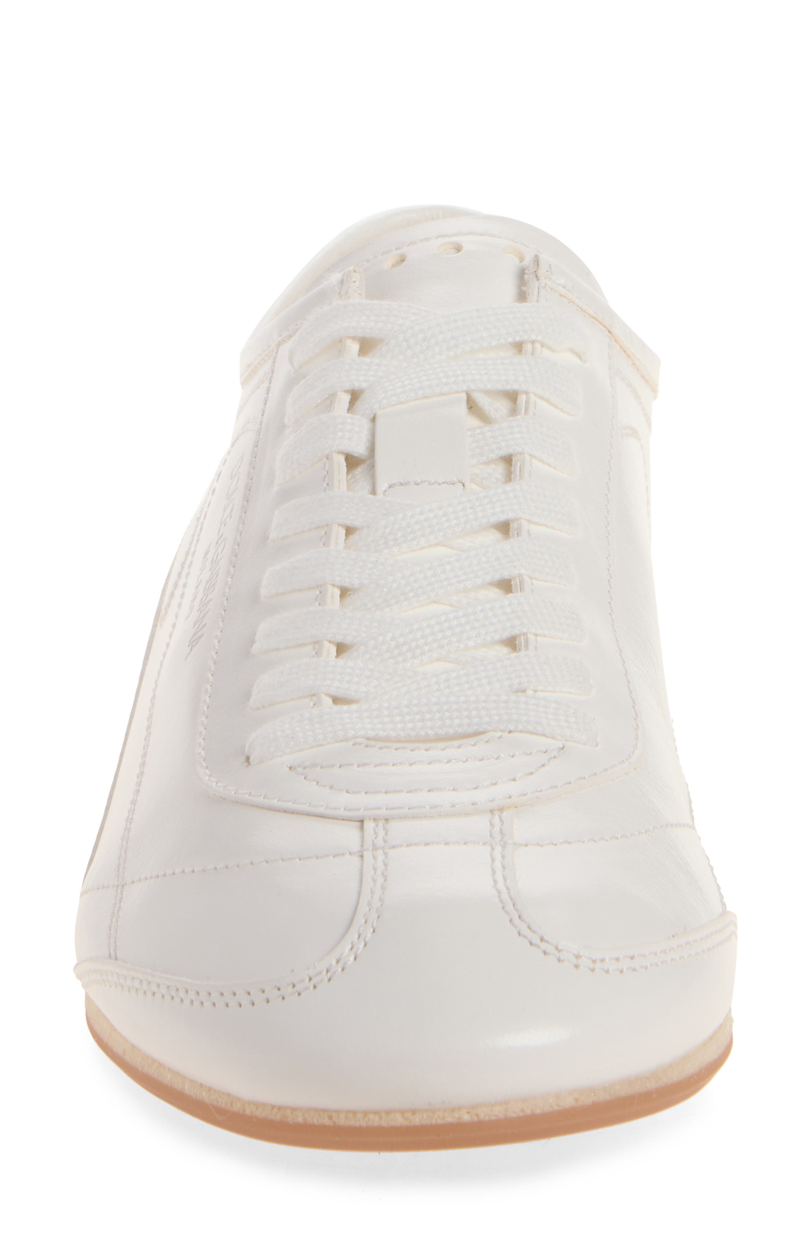 Leather Sneaker, Alternate, color, BIANCO