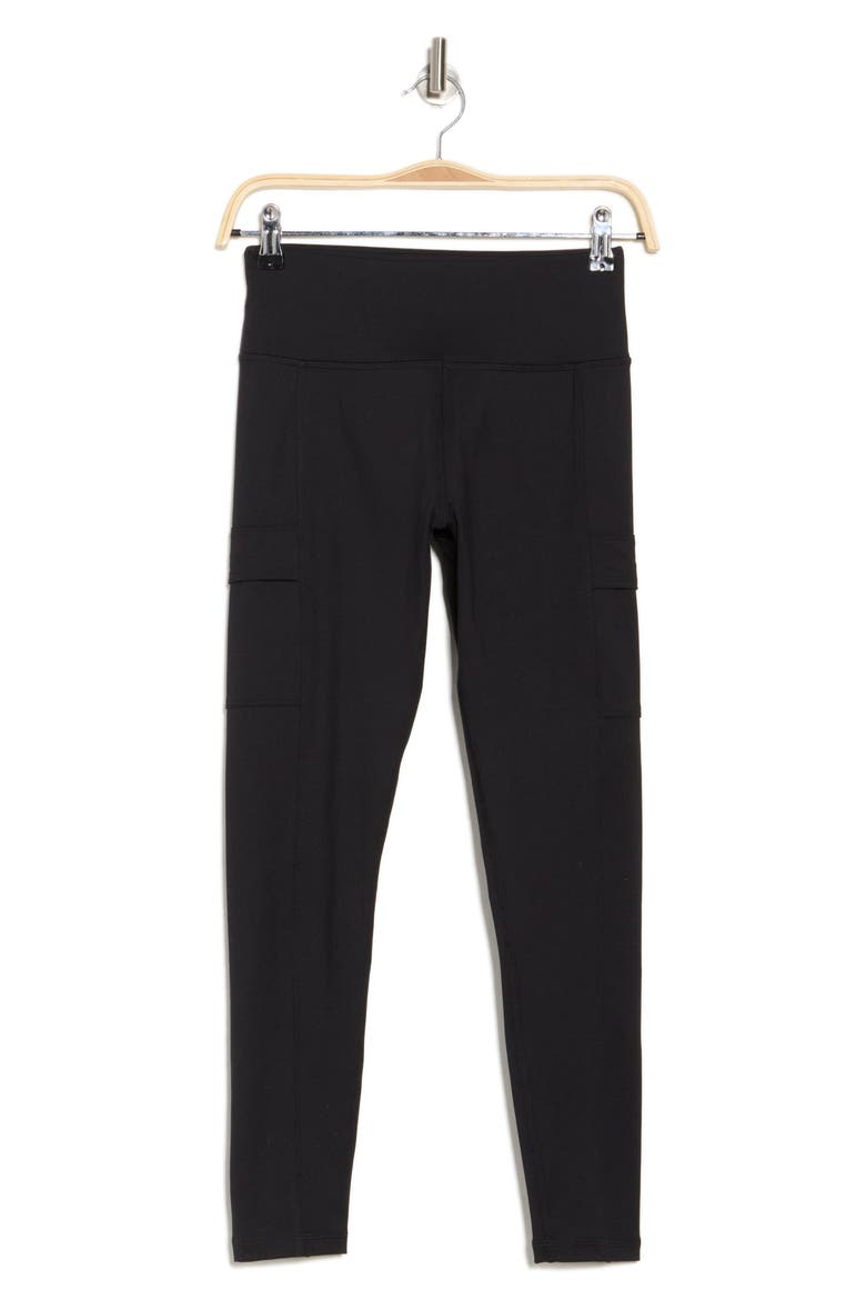 Balance High Waist Pocket 7/8 Compression Leggings, Alternate, color, BLACK