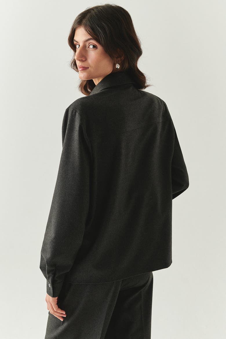 Zendaya Tailored Shirt, Alternate, color, GREY