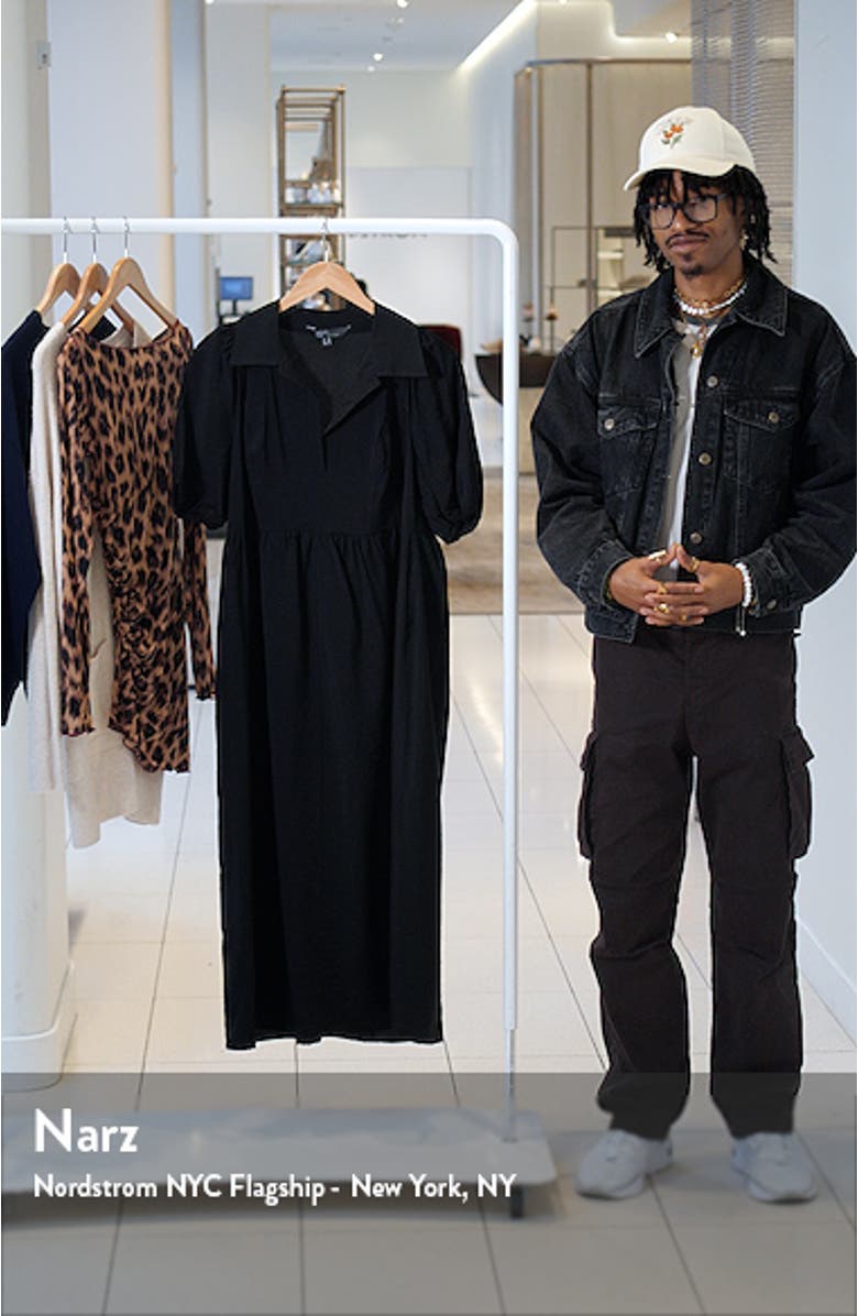 Hebe Puff Sleeve Shirtdress, sales video thumbnail