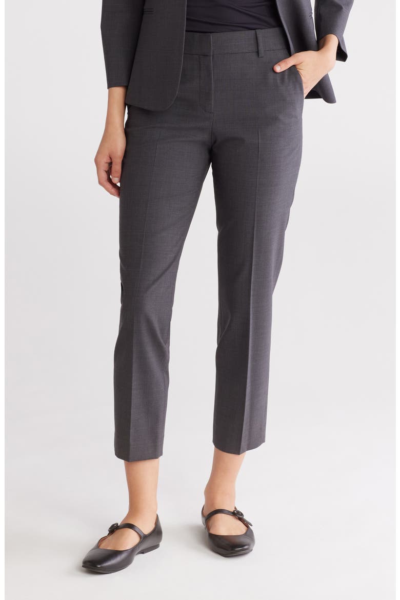 Treeca Stretch Wool Pants, Main, color, CHARCOAL MELANGE