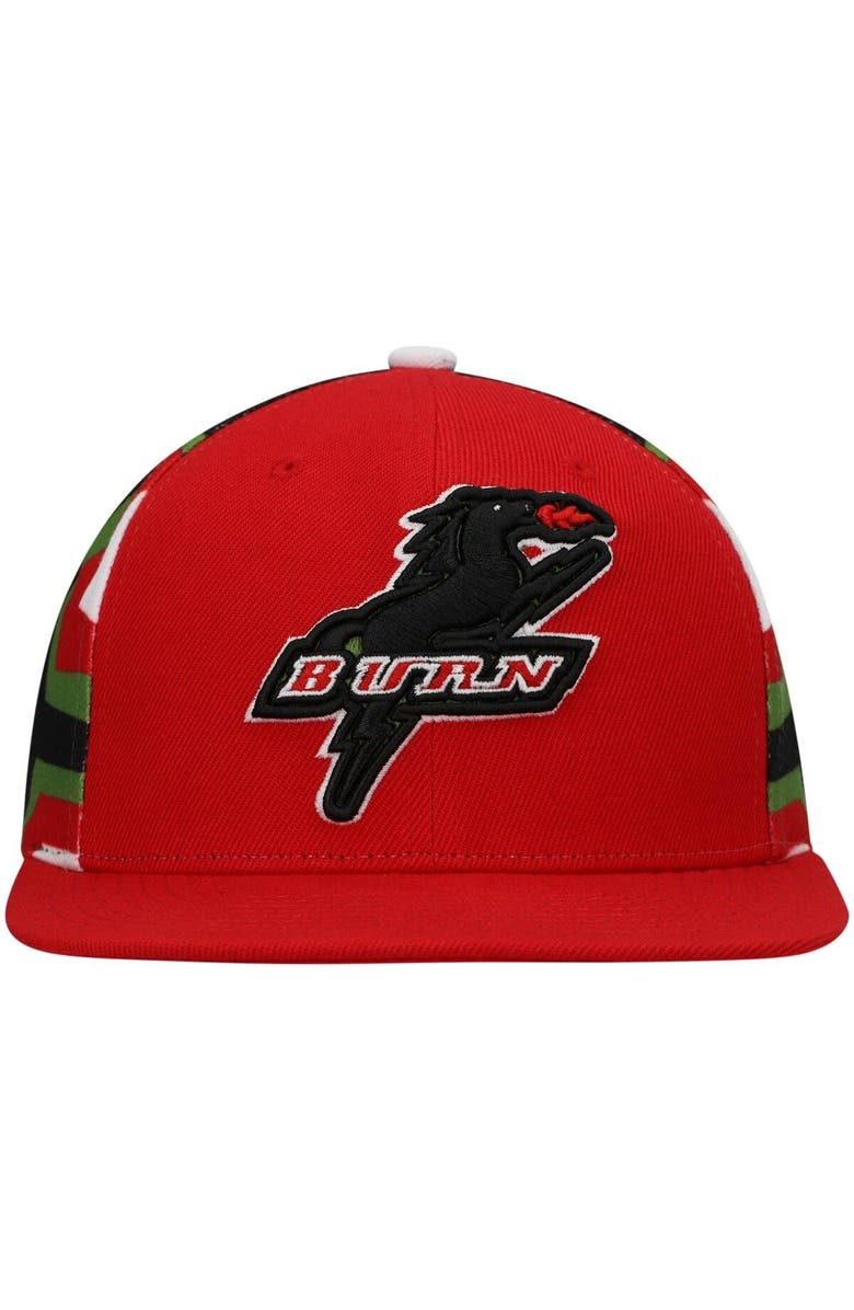 Mitchell & Ness Men's Mitchell & Ness Red Dallas Burn Historic Logo Since '96 Jersey Hook Snapback Hat, Alternate, color, Red