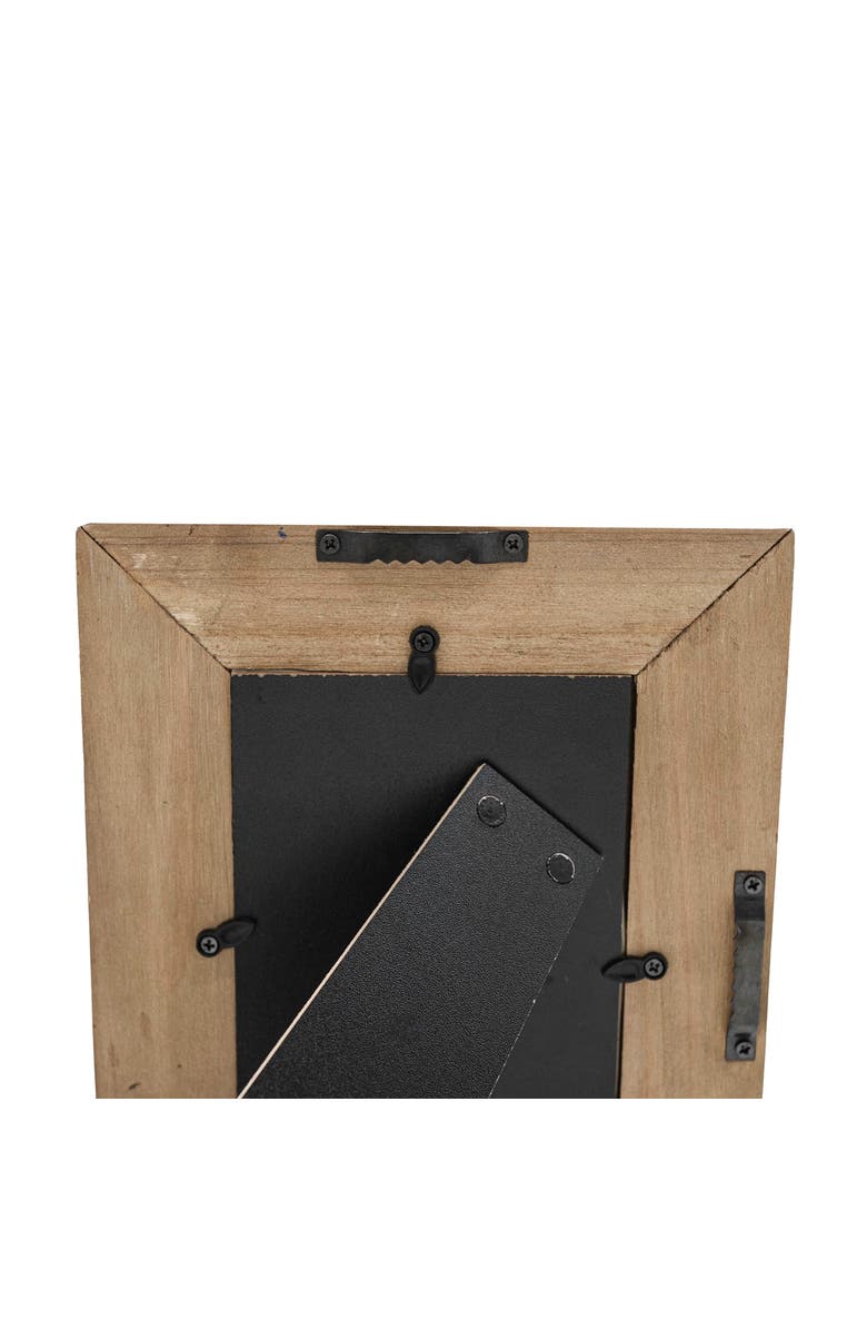 Foreside Home and Garden 4x6 Rust Picture Frame Natural Wood MDF Metal & Glass, Alternate, color, Brown