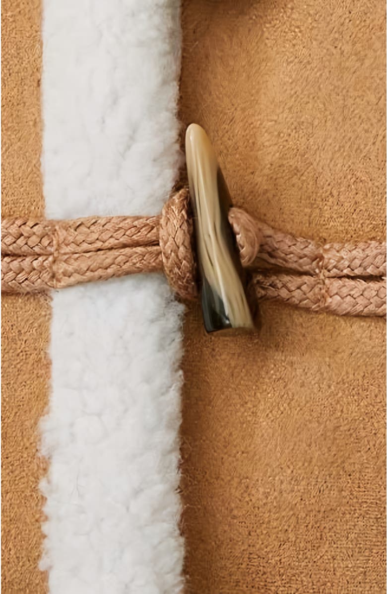 Hope & Henry Girls' Hooded Shearling Jacket, Kids, Alternate, color,