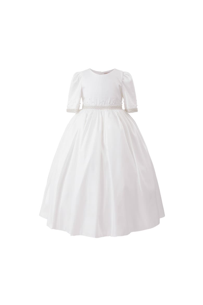 Vasonette Pearl-Embellished Dress, Main, color, White