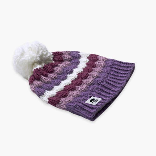 Turtle Fur Kids Jocelyn Pom Winter Hat In Gray