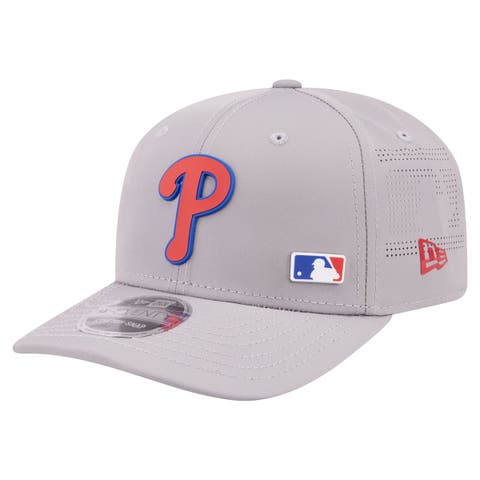 Men's New Era Gray Philadelphia Phillies Laser Perforated 9SEVENTY Adjustable Hat