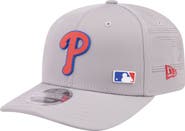 New Era Men's New Era Gray Philadelphia Phillies Laser Perforated 9SEVENTY Adjustable Hat