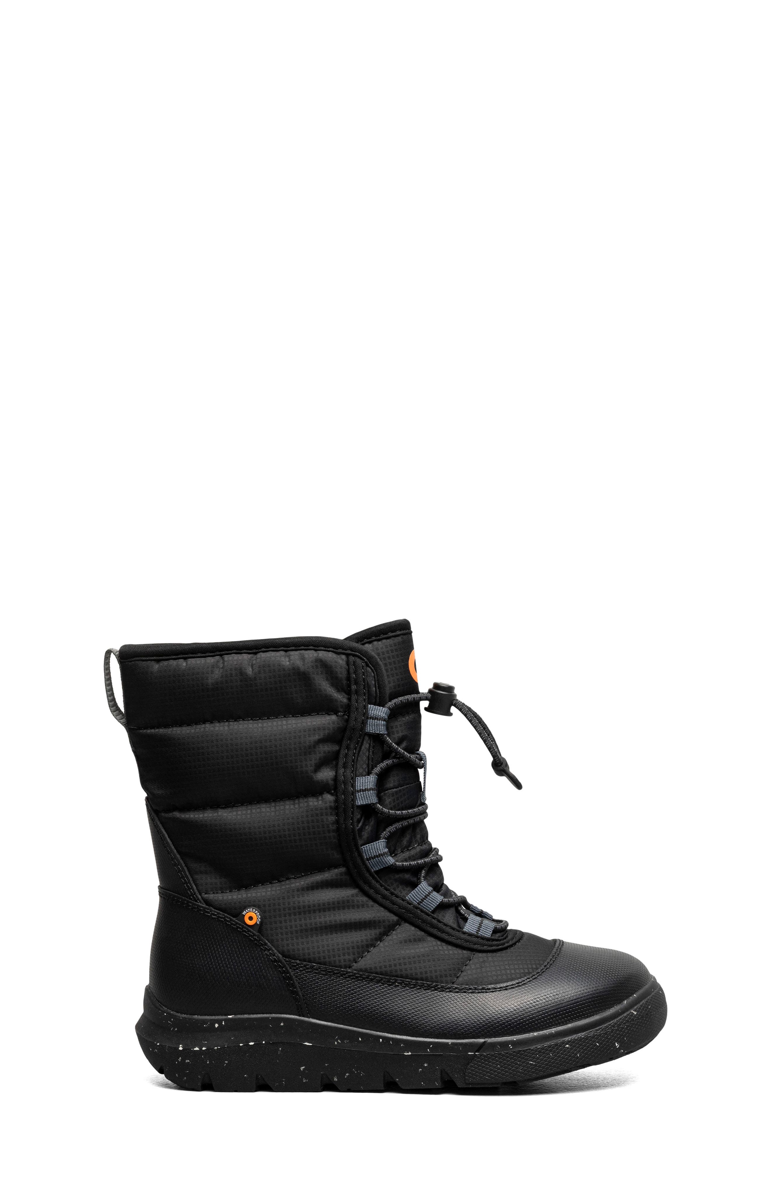 Bogs Kids' Skyline Snow Waterproof Boot, Alternate, color, Black
