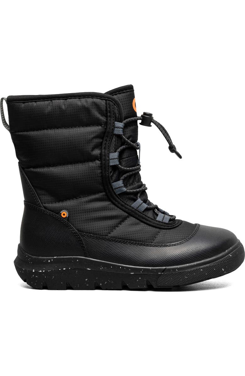 Bogs Kids' Skyline Snow Waterproof Boot, Alternate, color, Black