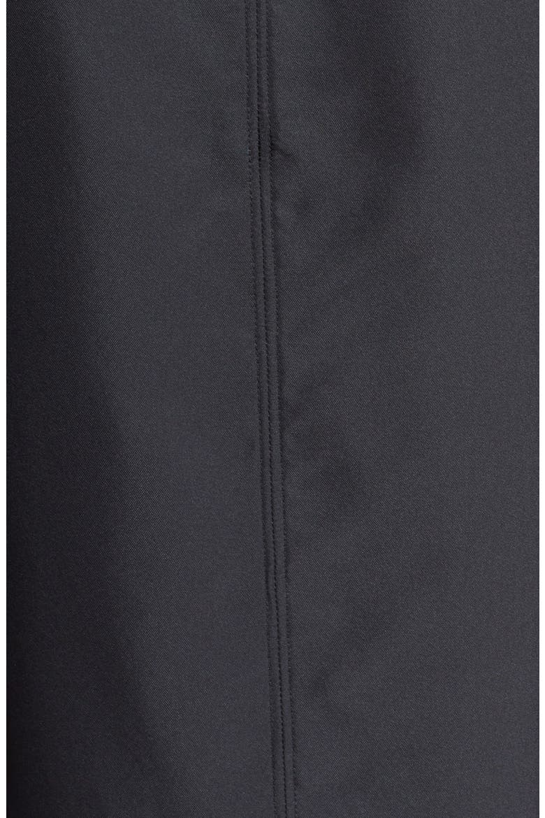 'Florence' Tie Neck Silk Shirt, Alternate, color, BLACK