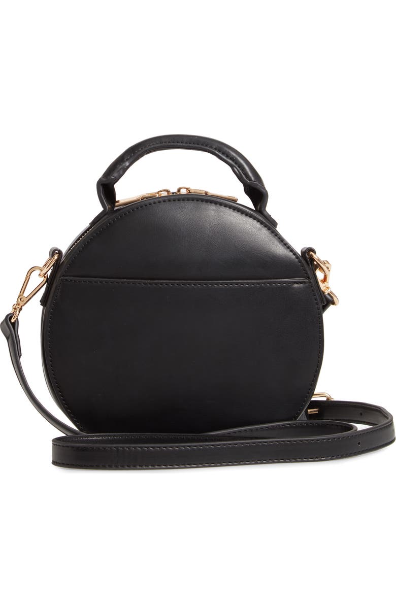 Sole Society Glyso Round Faux Leather Crossbody Bag, Alternate, color,