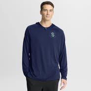 FANATICS Men's Fanatics Navy Seattle Kraken Authentic Pro Rink Raglan Hoodie