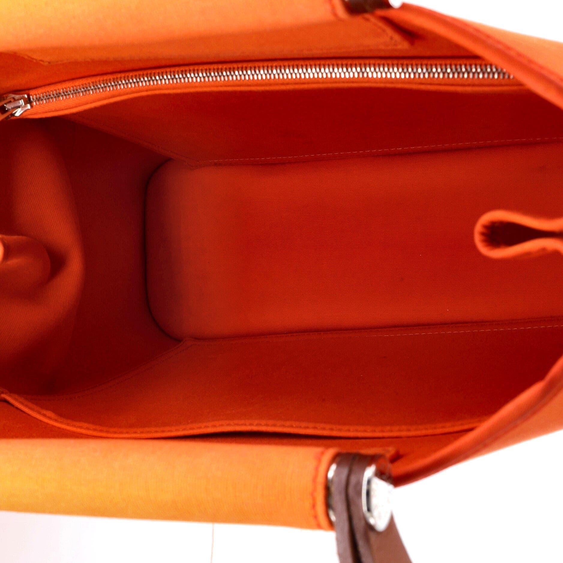Cabag Handbag Toile and Leather 32, Alternate, color, Feu