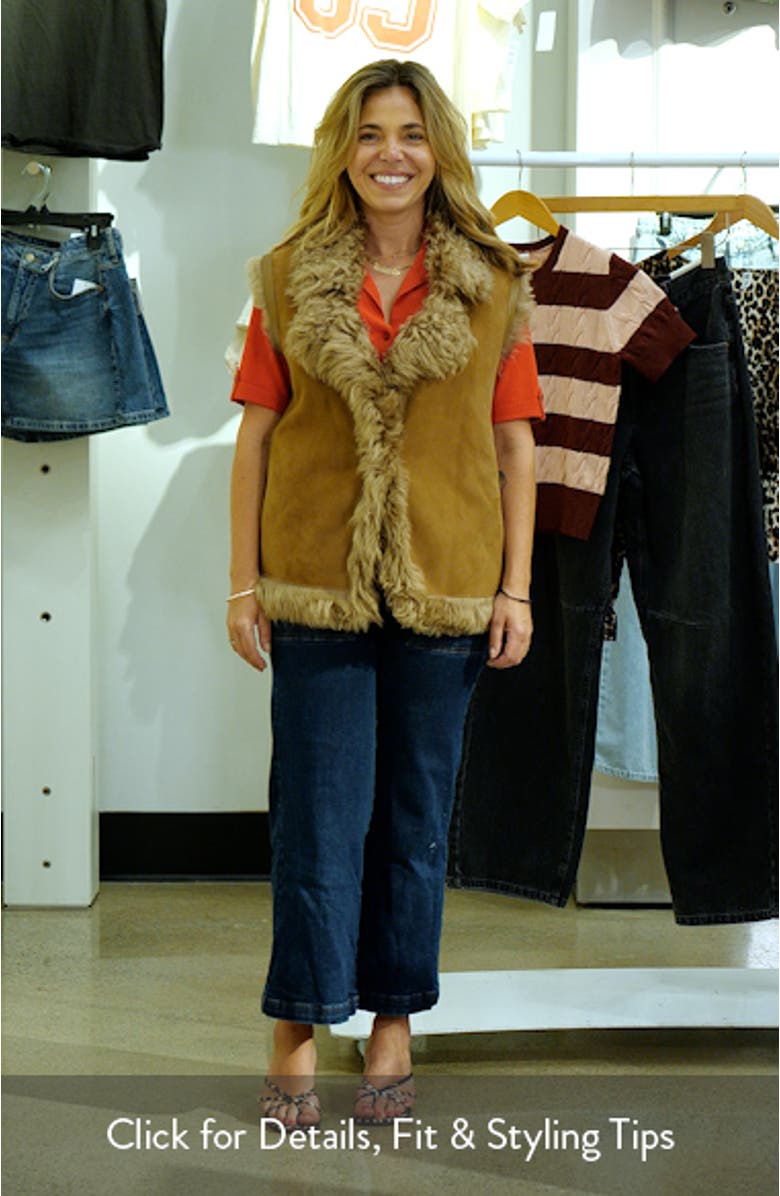 Kasia Reversible Genuine Shearling Vest, sales video thumbnail