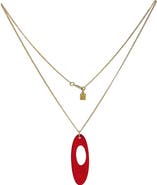 Toolally Hepworth Pendant - Berry Red Pearl