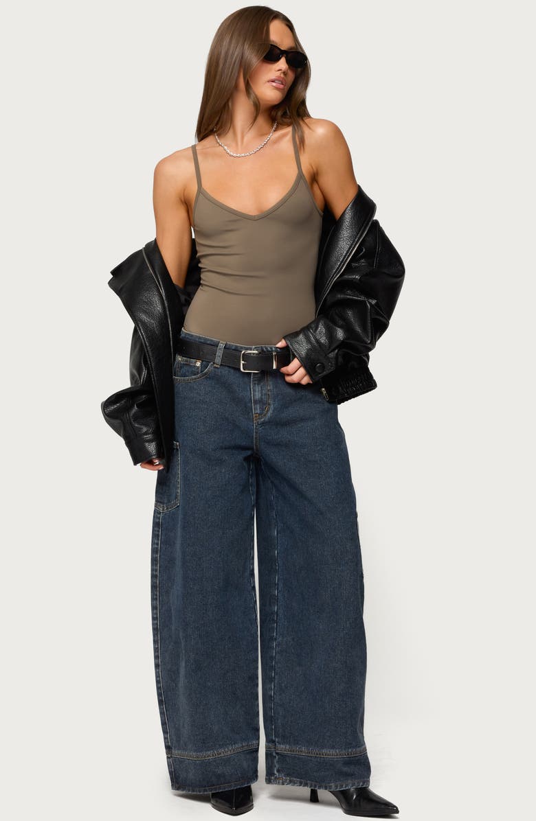 EDIKTED Teaghan Fitted Bodysuit, Alternate, color, 