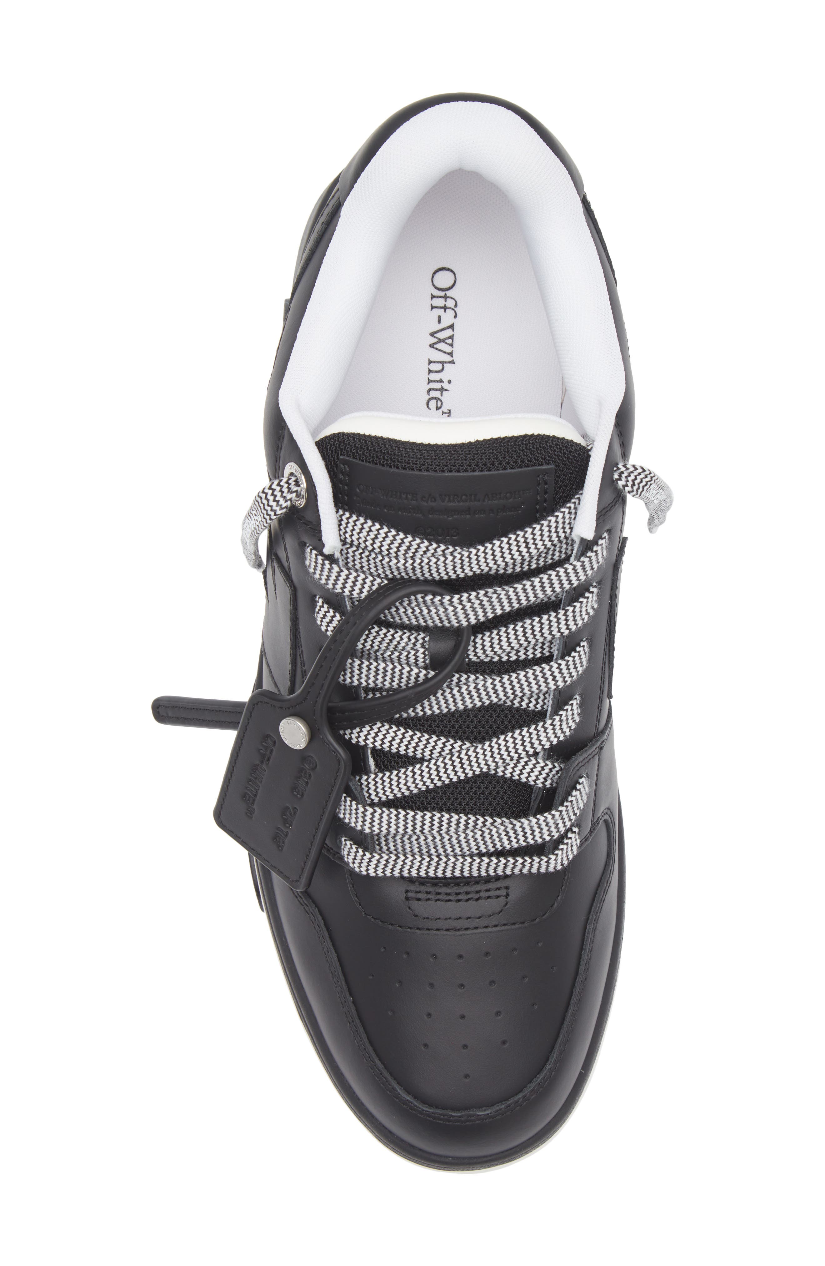 Off-White Out of Office OOO Patch Low Top Sneaker, Alternate, color, Black- Black