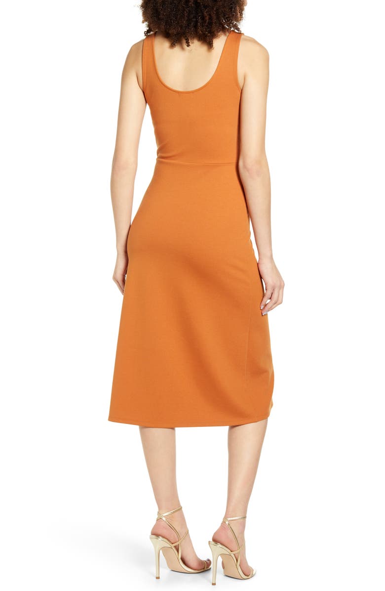 Leith Scoop Neck Midi Dress, Alternate, color,