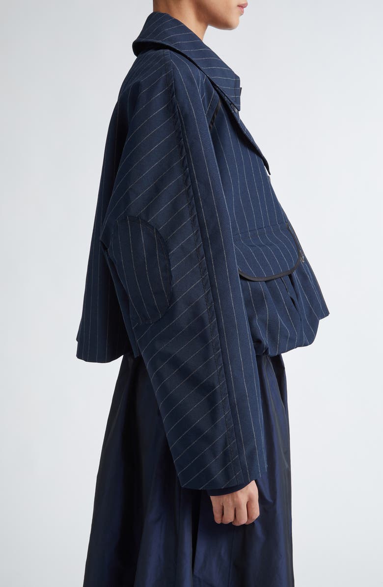 NACKIYÈ Precious Draped Pocket Crop Jacket, Alternate, color, 