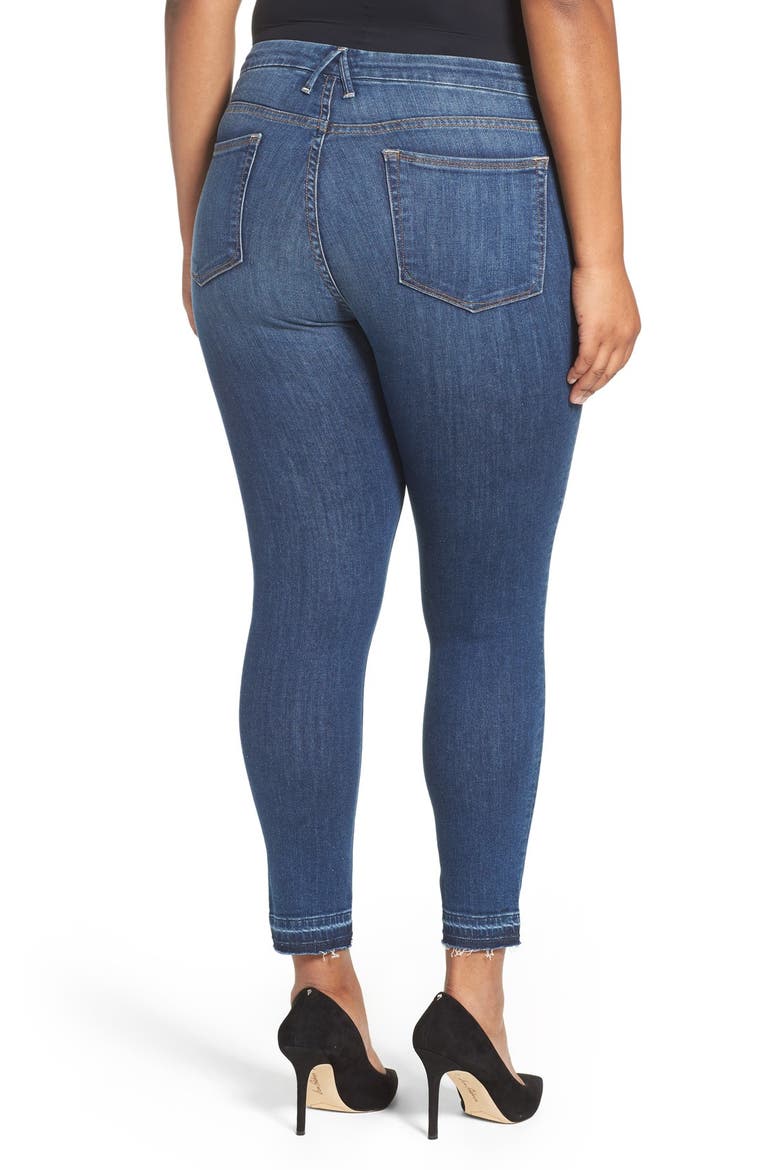 Good Legs High Rise Crop Released Hem Skinny Jeans, Alternate, color, BLUE 009