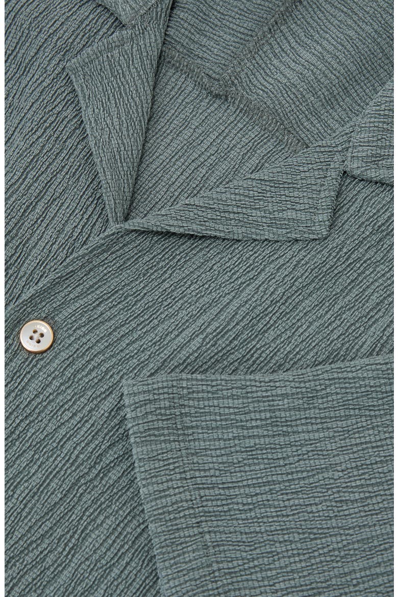 Knox Textured Camp Shirt, Alternate, color, DARK SAGE