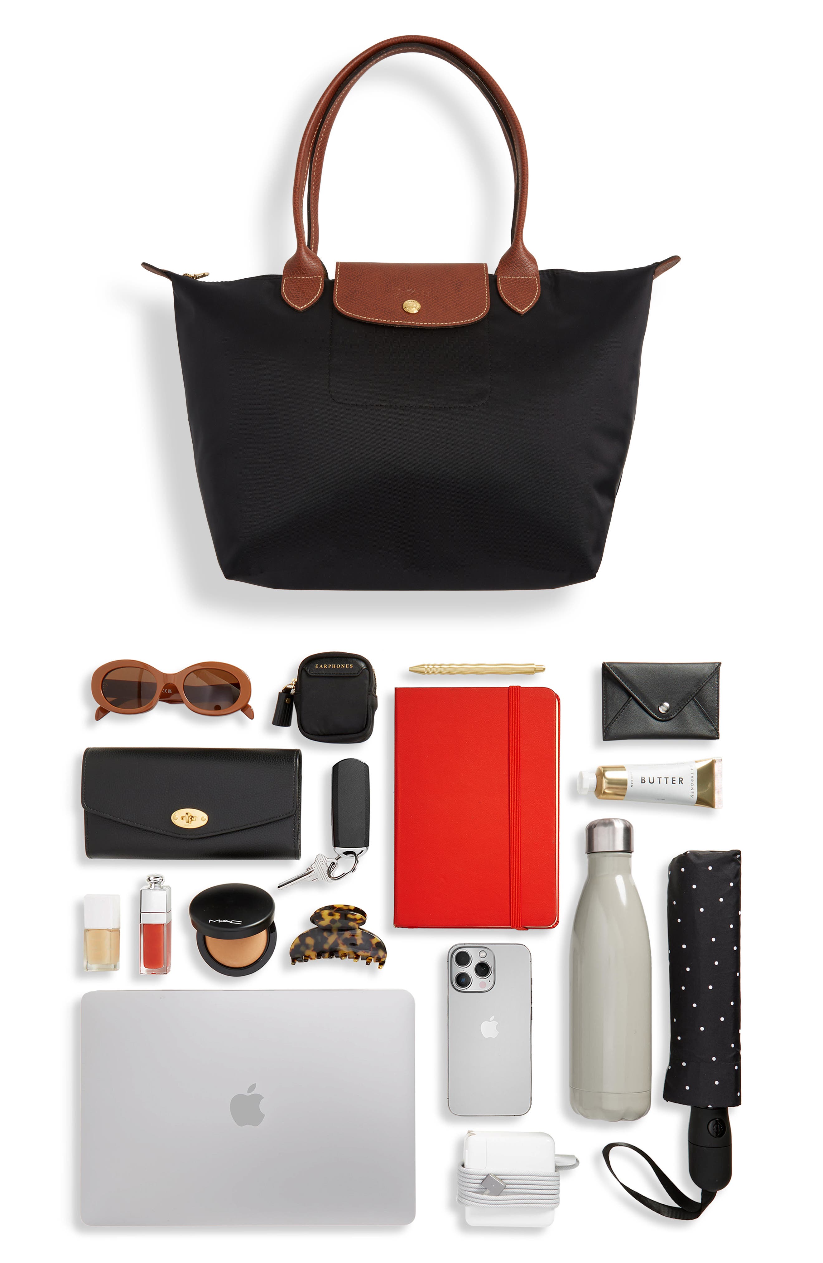 Женские сумки Longchamp Medium Le Pliage Nylon Shoulder Tote — фото 8