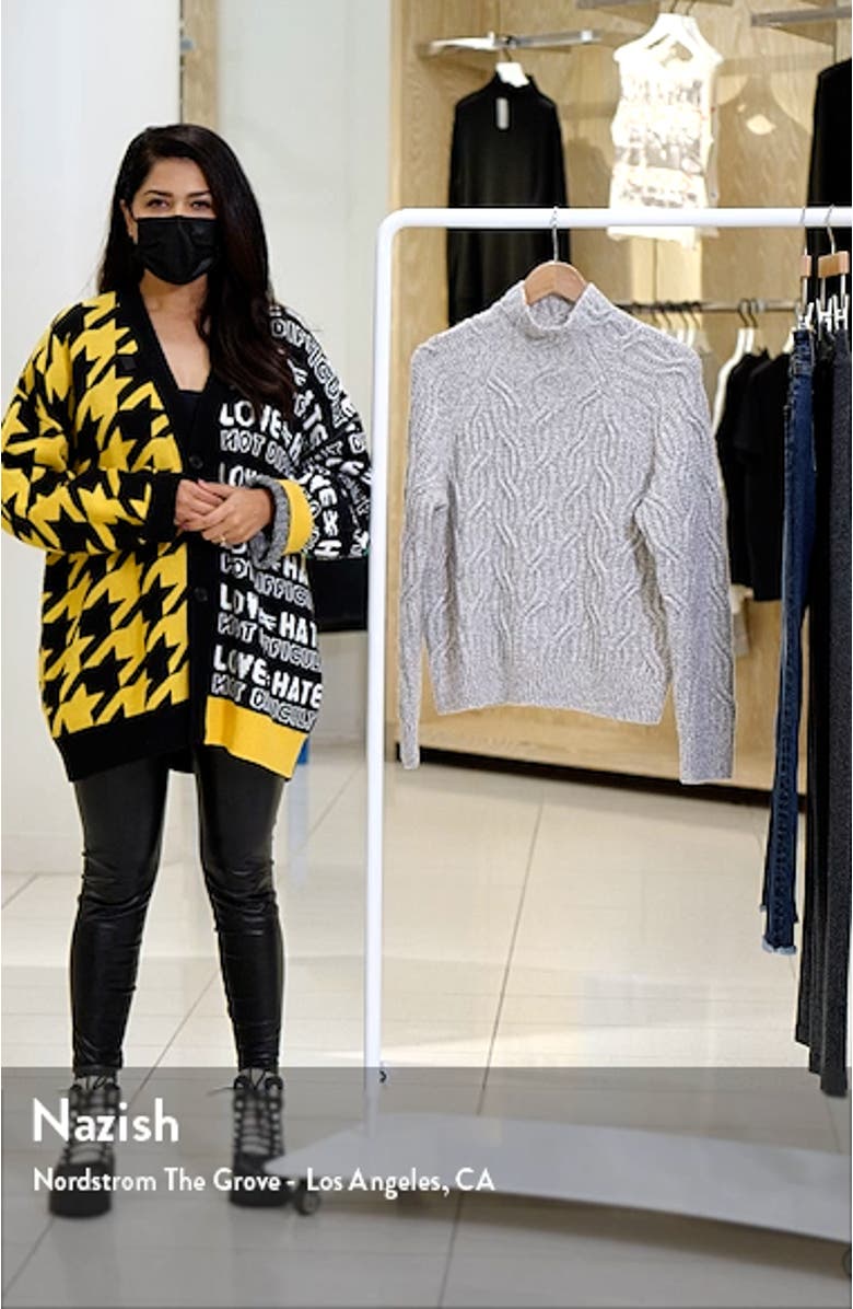 Cable Stitch Funnel Neck Sweater, sales video thumbnail