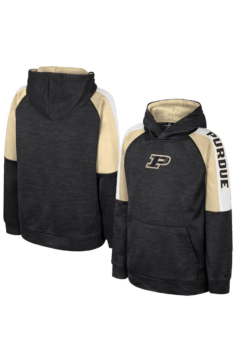 COLOSSEUM Youth Colosseum Black Purdue Boilermakers Pullover Hoodie, Main, color, Black