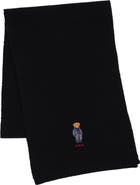 Polo Ralph Lauren Solid Denim Bear Scarf