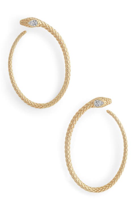 Serpent Hoop Earrings