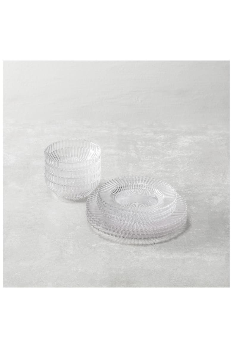Archie Set of 4 Clear Cereal Bowls, Alternate, color, CLEAR