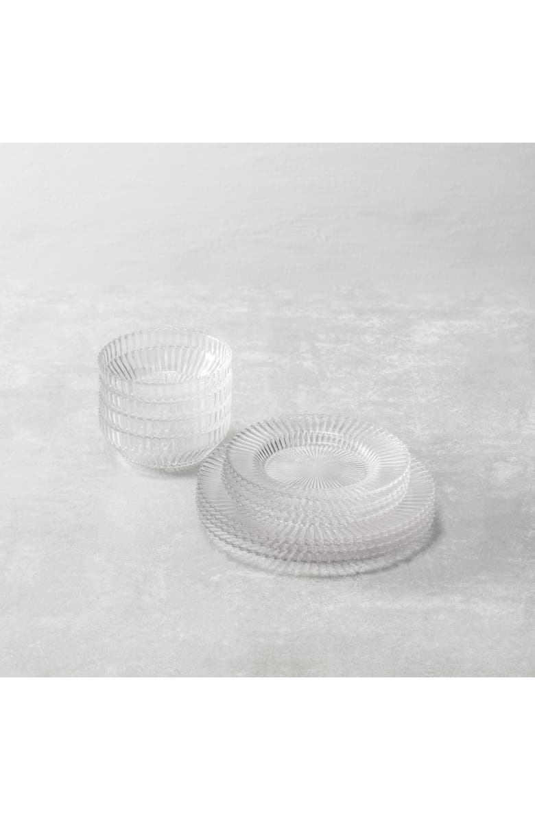 Fortessa Archie Set of 4 Clear Cereal Bowls, Alternate, color, Clear