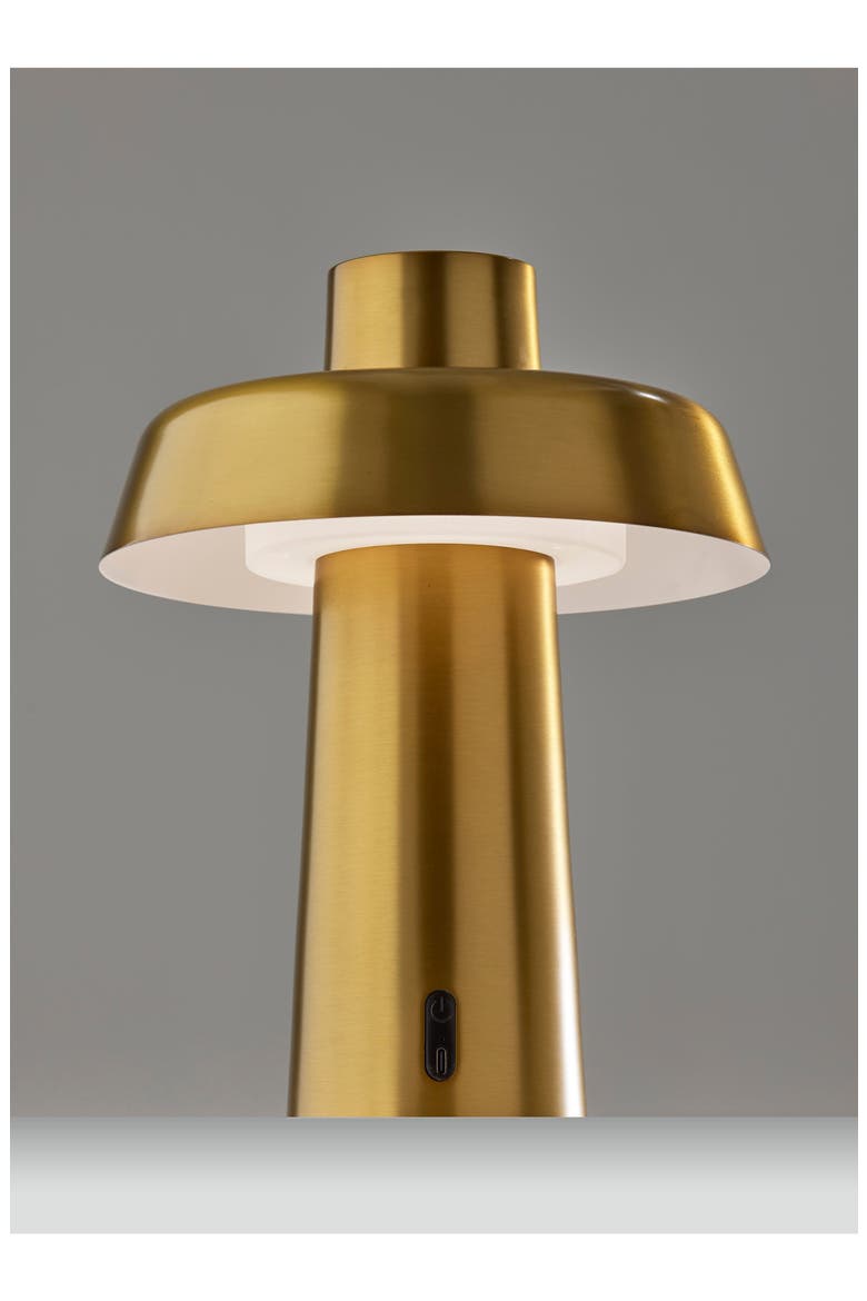 Pirlo LED Cordless Table Lamp, Alternate, color, ANTIQUE BRASS