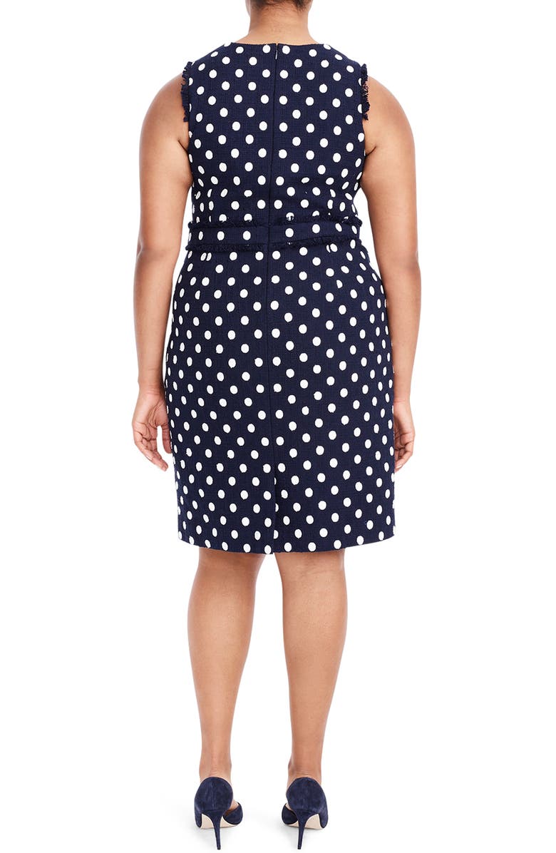 J.Crew Spot Tweed Sheath Dress, Alternate, color, 