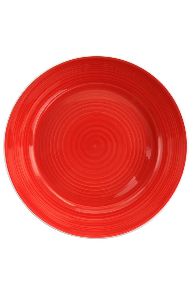 Gibson Home Crenshaw 8.5 Inch 2 Piece Stoneware Dinner Bowl Set, Alternate, color, Red
