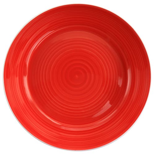Gibson Home Crenshaw 8.5 Inch 2 Piece Stoneware Dinner Bowl Set In Red