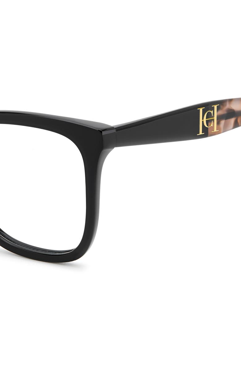 Carolina Herrera 52mm Round Optical Glasses, Alternate, color, 
